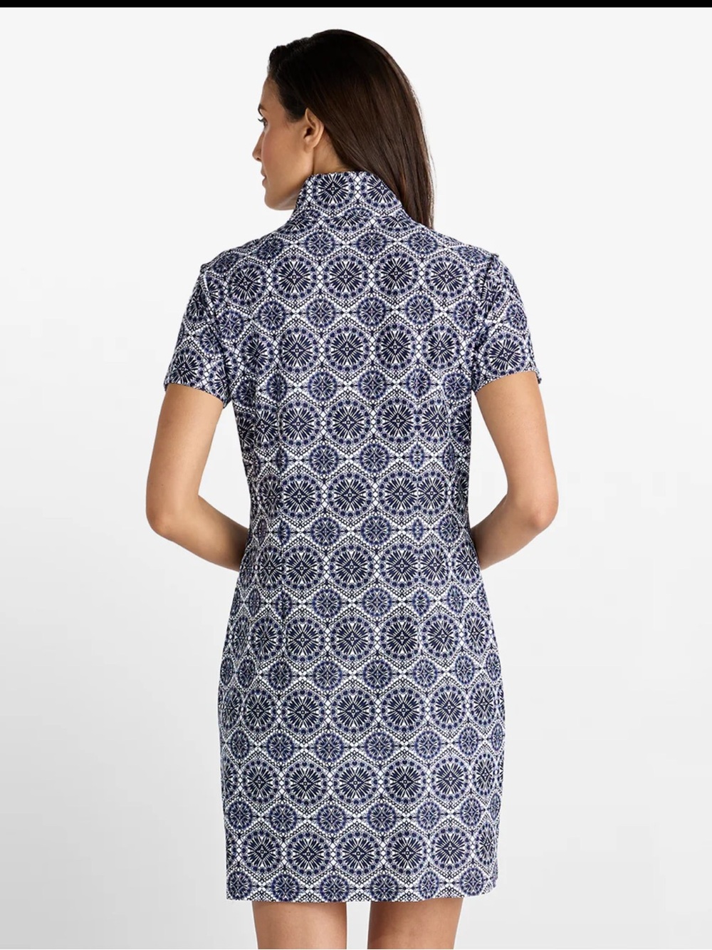 Jude  Connally Alexia Dress Jude Cloth Tribal Medallion Navy travel vacation - Picture 8 of 10